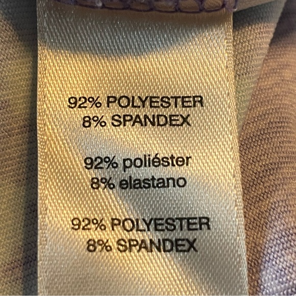 Chico's Blue & Teal 1/4 snap  short sleeve Shirt size 2(large) - Picture 6 of 6